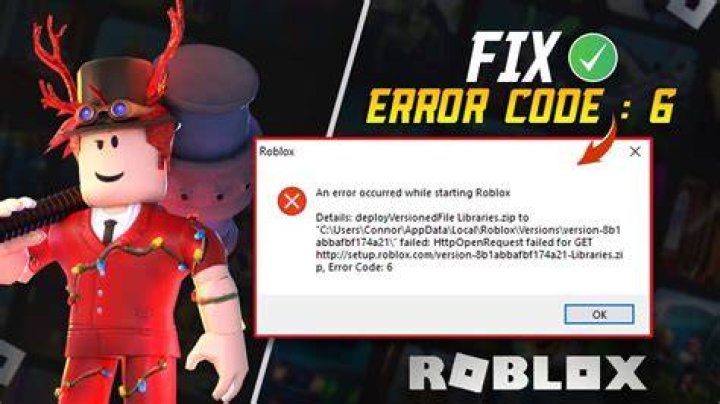 How to fix roblox error code 6