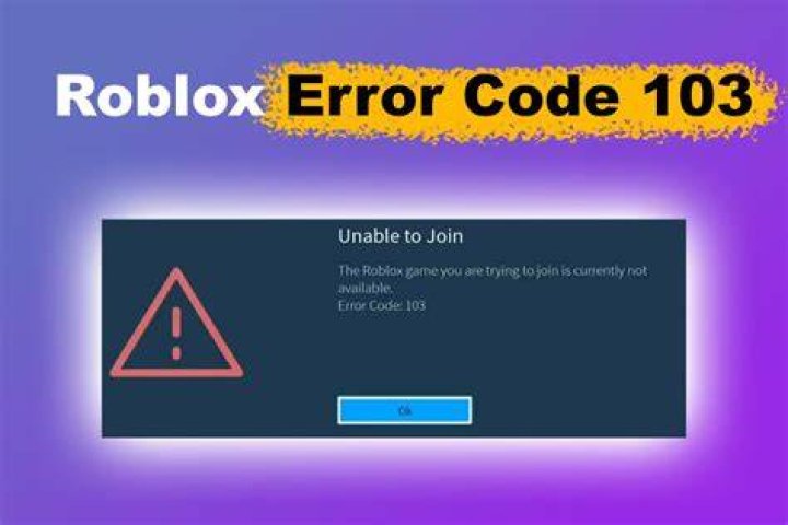 What is roblox error code 103